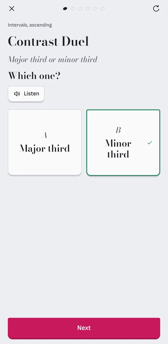 The Contrast Duel: two answers you mixed up, six questions.