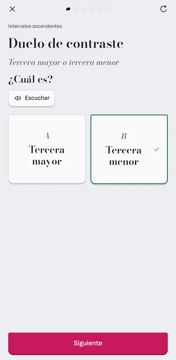El duelo de contraste: dos respuestas confundidas, seis preguntas.